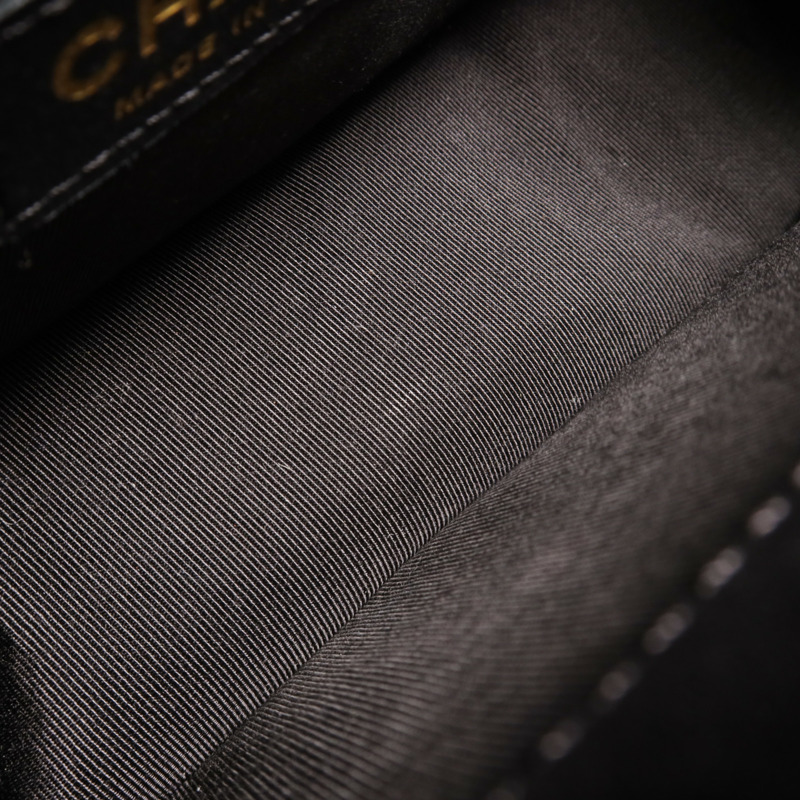 CHANEL 羊皮皮革Boy 25金扣肩背袋-15