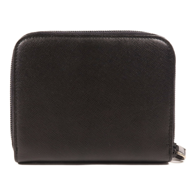 PRADA 牛皮皮革Zipped Wallet銀扣錢包-1