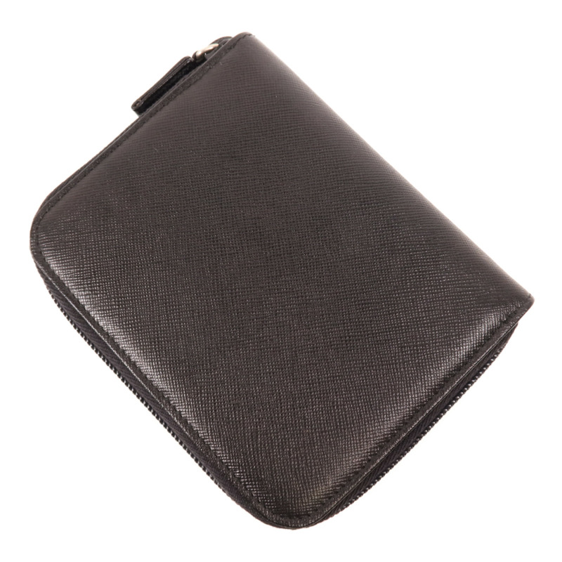 PRADA 牛皮皮革Zipped Wallet銀扣錢包-3