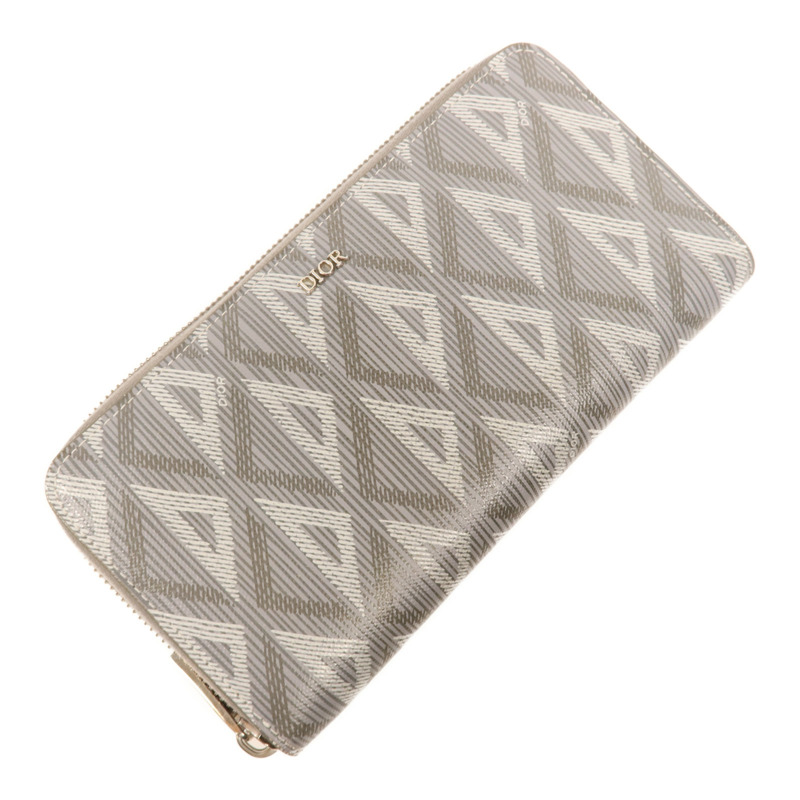 Dior 塗層帆布Long Wallet銀扣長錢包-2