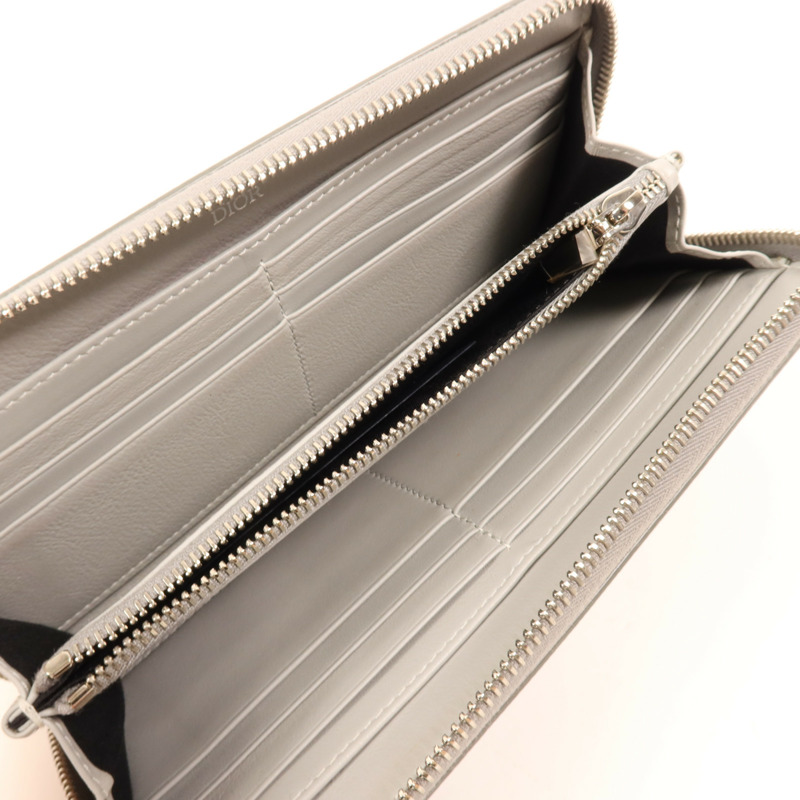 Dior 塗層帆布Long Wallet銀扣長錢包-4