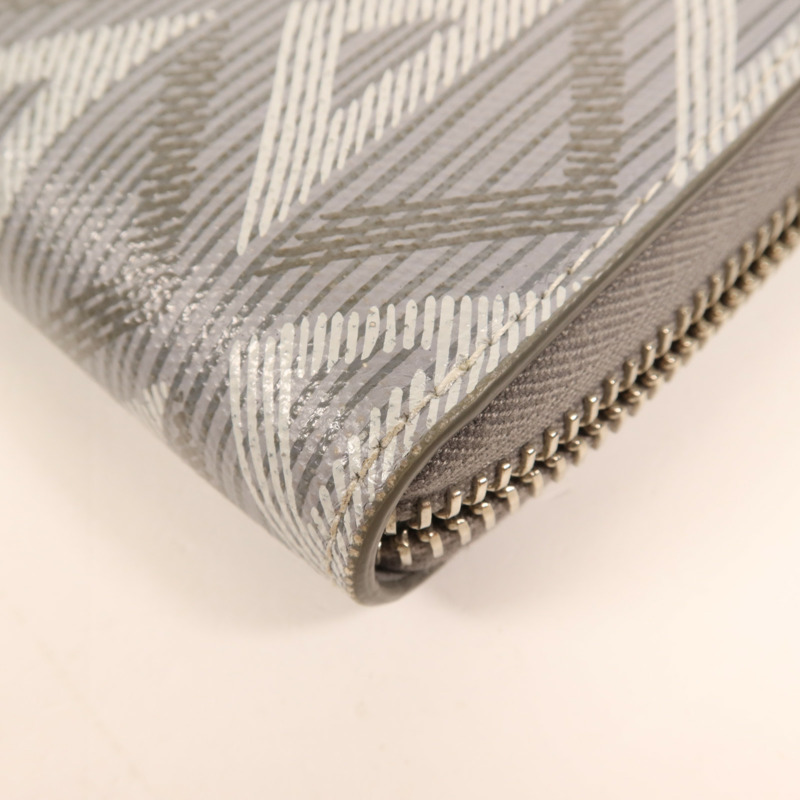 Dior 塗層帆布Long Wallet銀扣長錢包-9