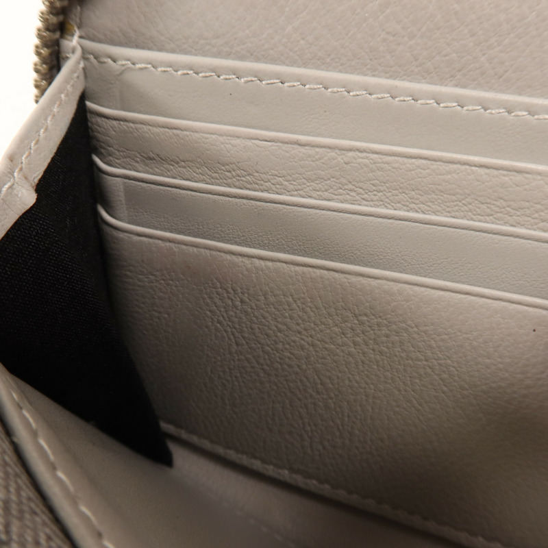 Dior 塗層帆布Long Wallet銀扣長錢包-12