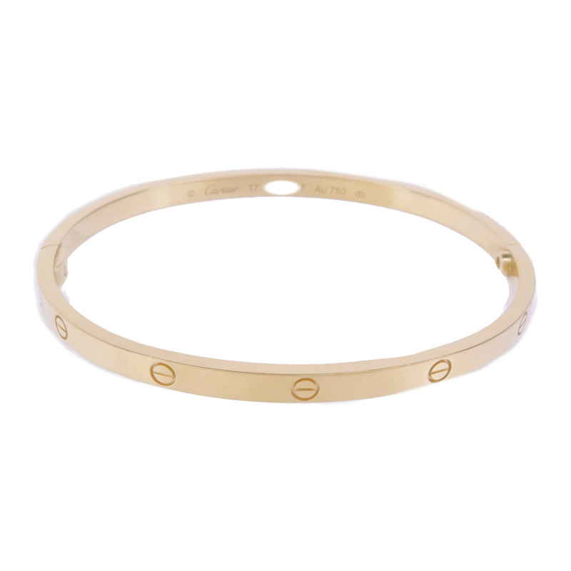 CARTIER 18K黄金Love Bangle手鐲#17-0