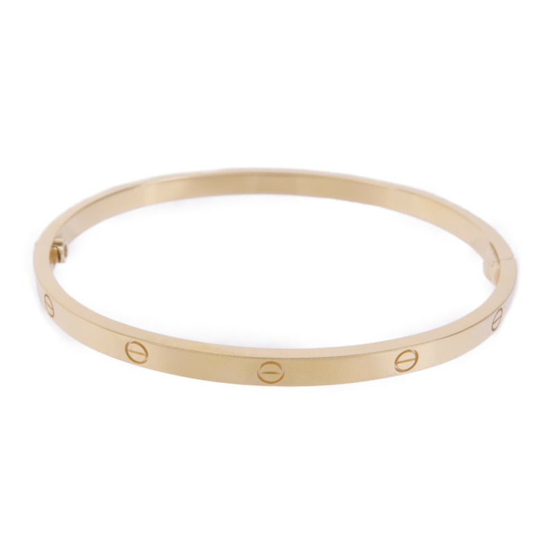 CARTIER 18K黄金Love Bangle手鐲#17-2