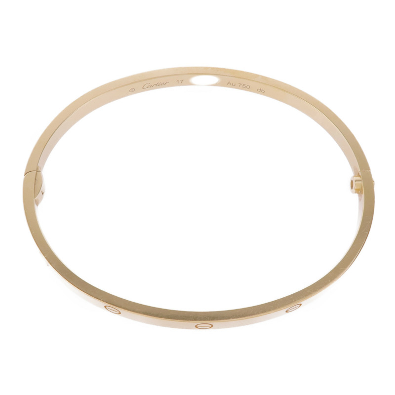 CARTIER 18K黄金Love Bangle手鐲#17-3