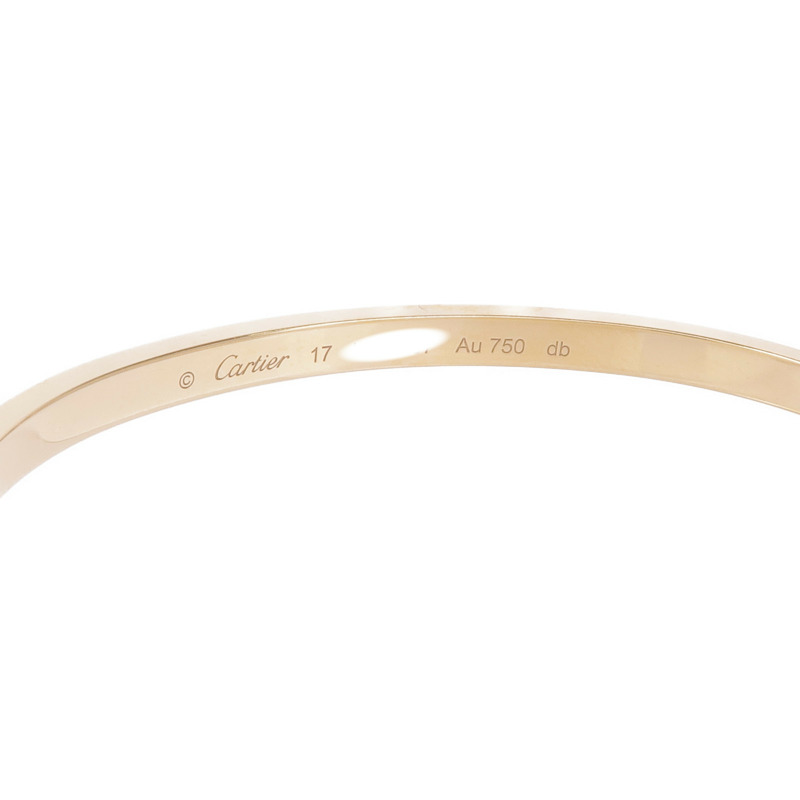 CARTIER 18K黄金Love Bangle手鐲#17-4