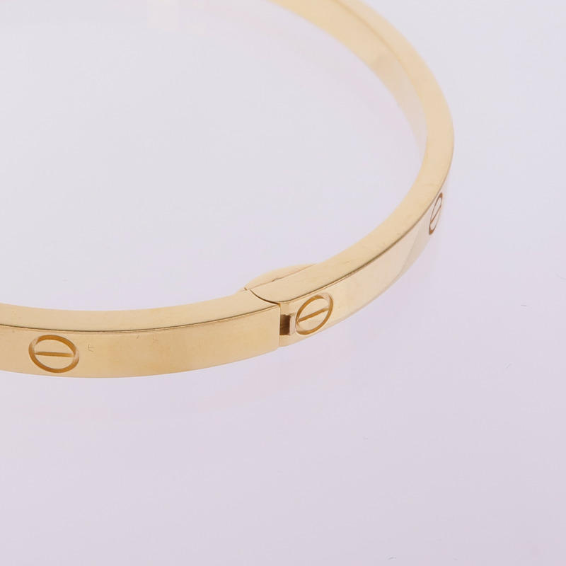 CARTIER 18K黄金Love Bangle手鐲#17-6