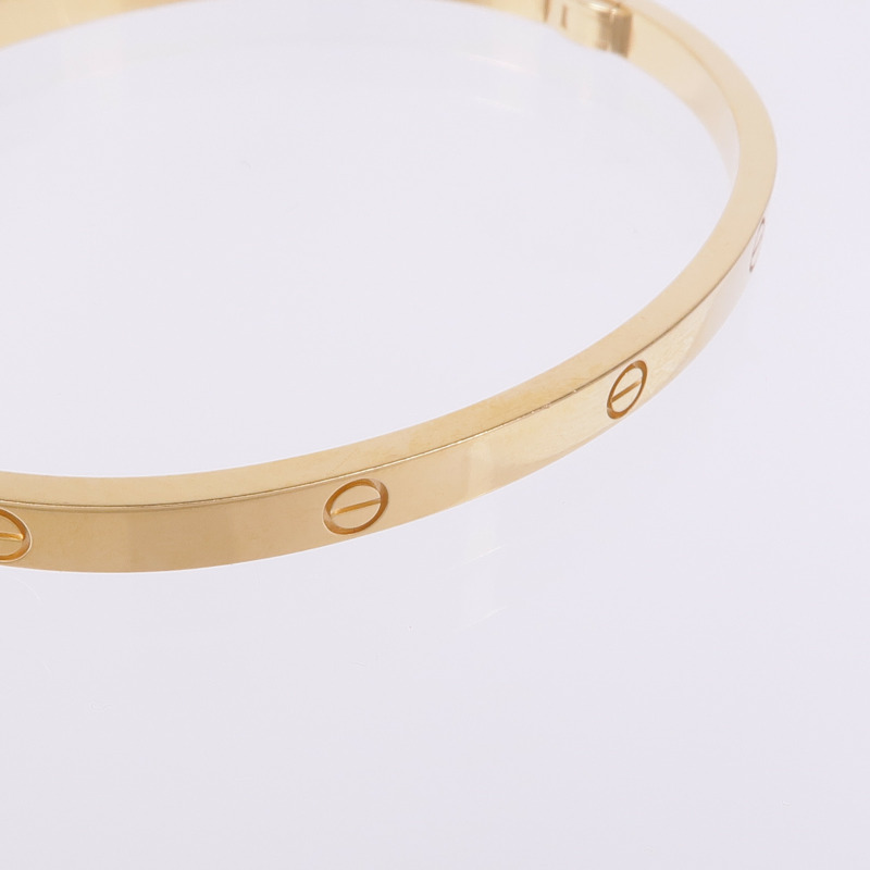CARTIER 18K黄金Love Bangle手鐲#17-8
