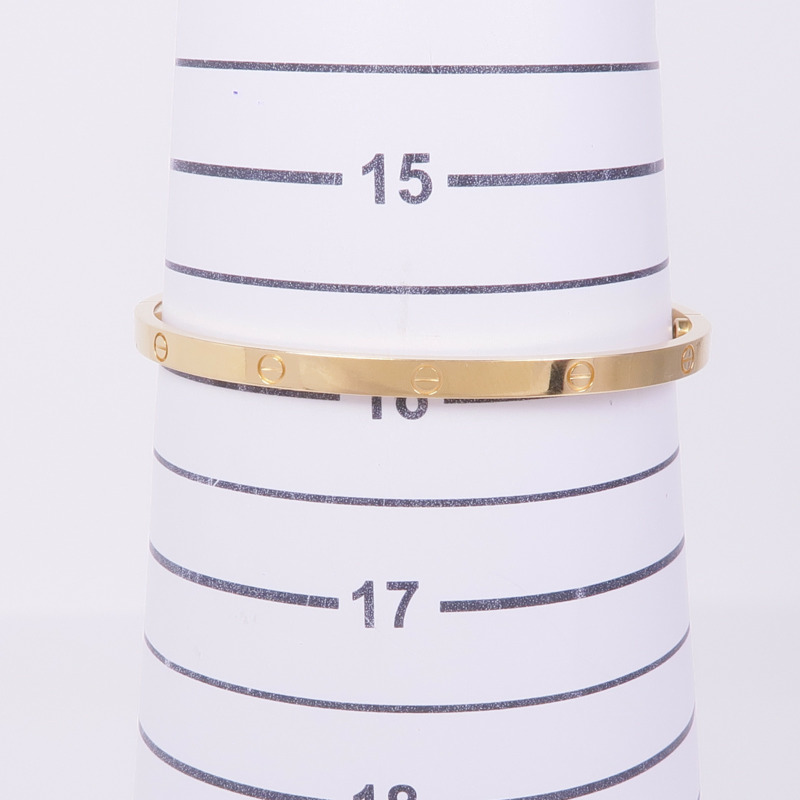 CARTIER 18K黄金Love Bangle手鐲#17-10