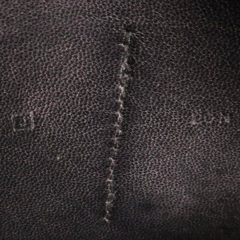 HERMES Togo皮革Dogon Compact銀扣錢包Noir-6