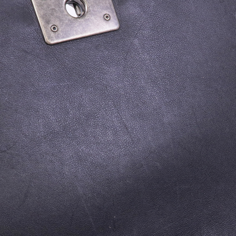 CHANEL 羊皮皮革Boy 28銀扣鏈帶肩背袋-20