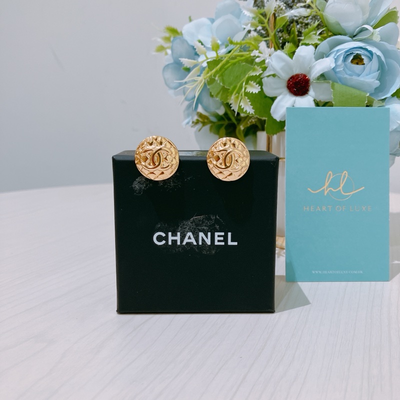 TK1871 CHANEL 香奈兒可可刻印圓形耳環COCO MARK CIRCLE EARRINGS-0