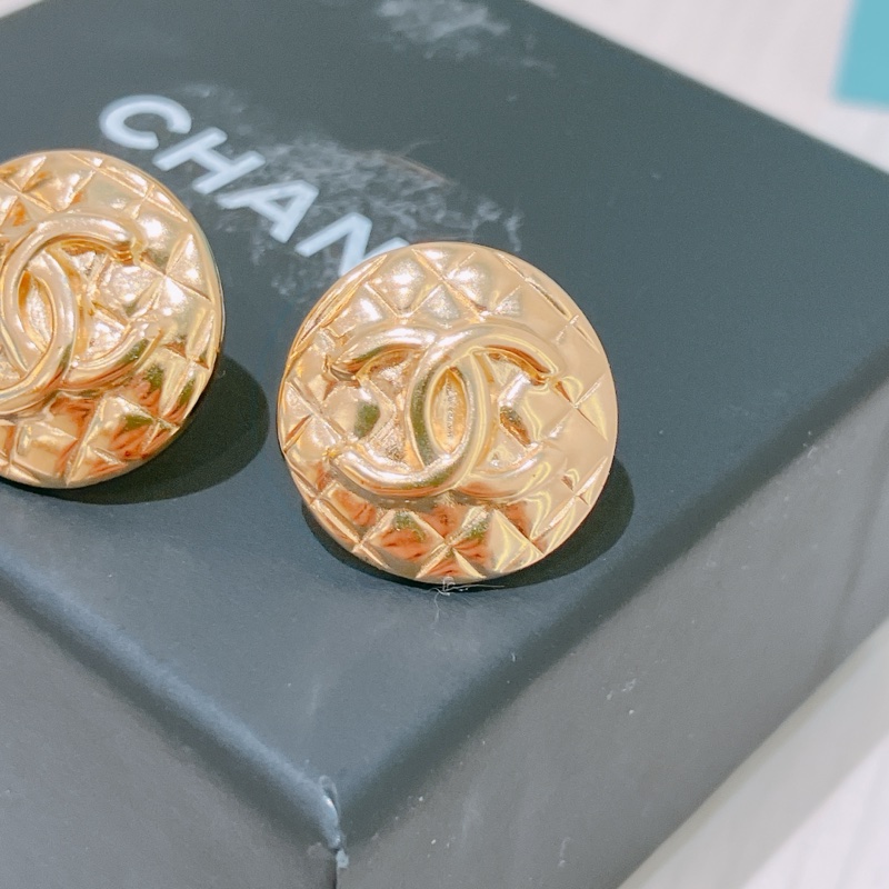 TK1871 CHANEL 香奈兒可可刻印圓形耳環COCO MARK CIRCLE EARRINGS-1