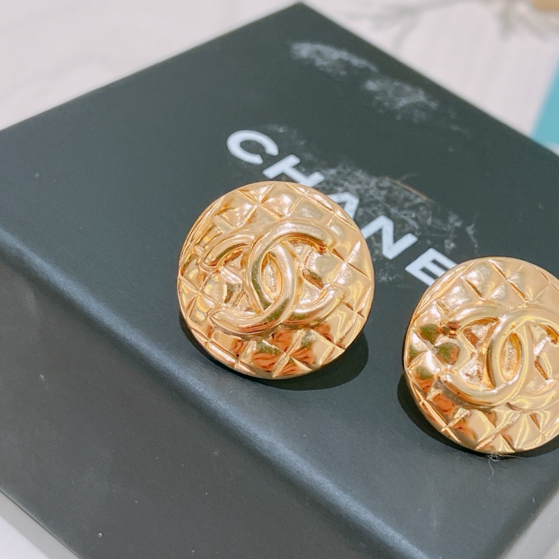 TK1871 CHANEL 香奈兒可可刻印圓形耳環COCO MARK CIRCLE EARRINGS-2