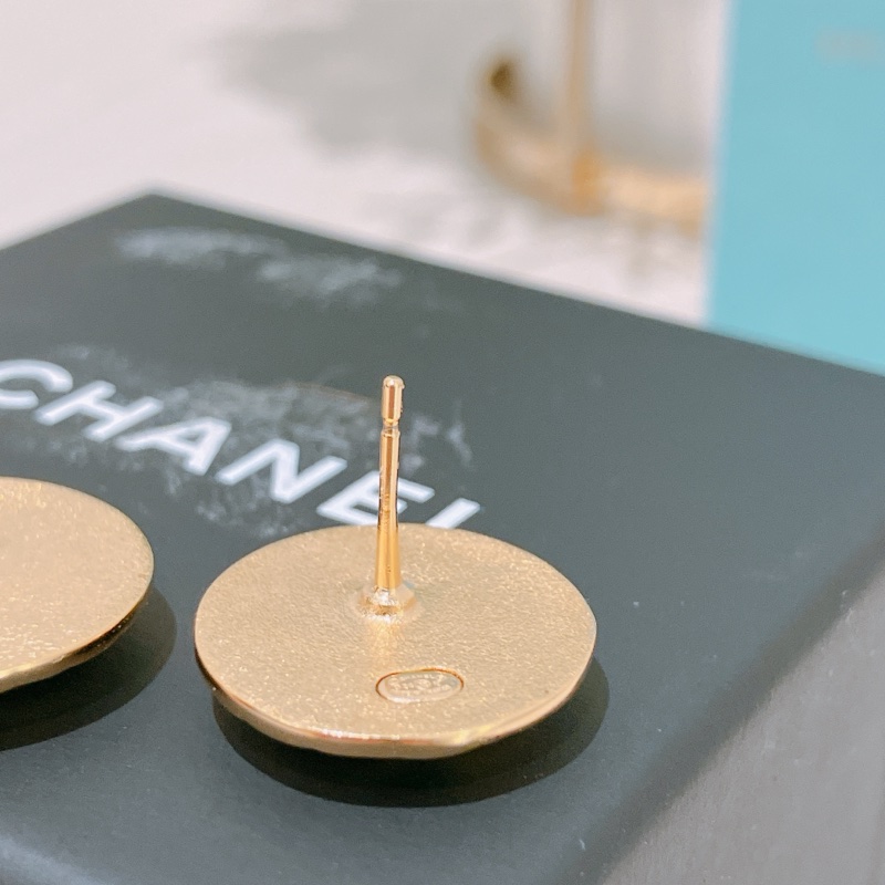 TK1871 CHANEL 香奈兒可可刻印圓形耳環COCO MARK CIRCLE EARRINGS-3