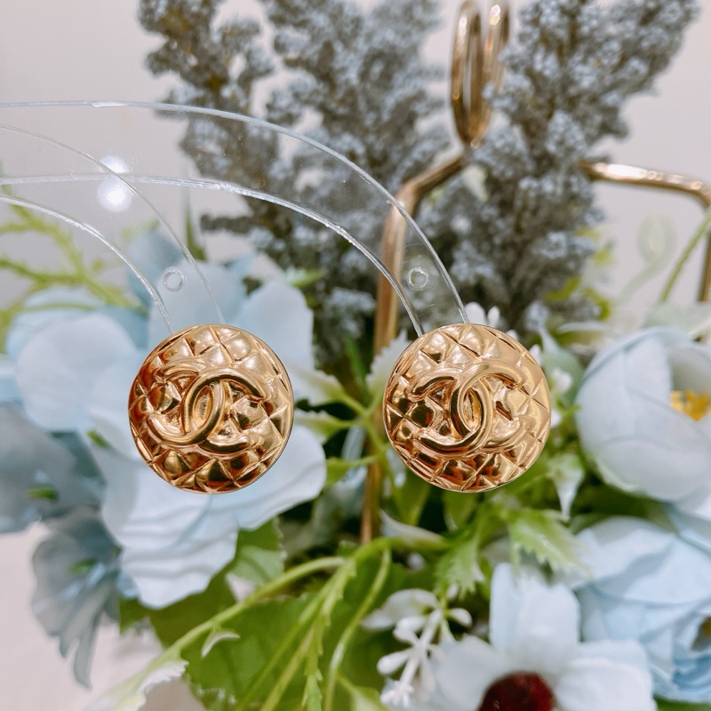 TK1871 CHANEL 香奈兒可可刻印圓形耳環COCO MARK CIRCLE EARRINGS-9