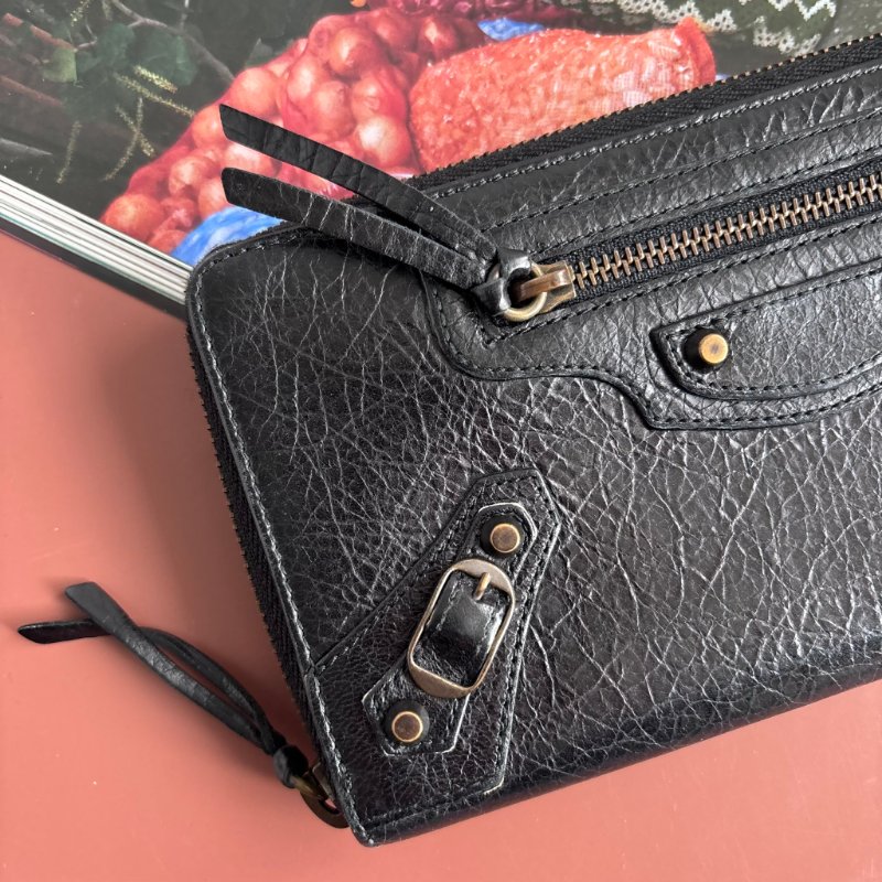 ::BALENCIAGA:: 巴黎世家 經典CONTINENTAL  拉鍊長夾-4