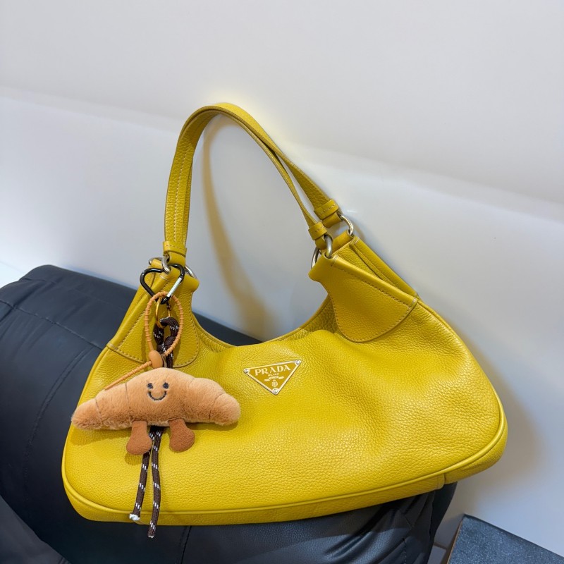 Prada 姜黃色hobo 肩背包-0