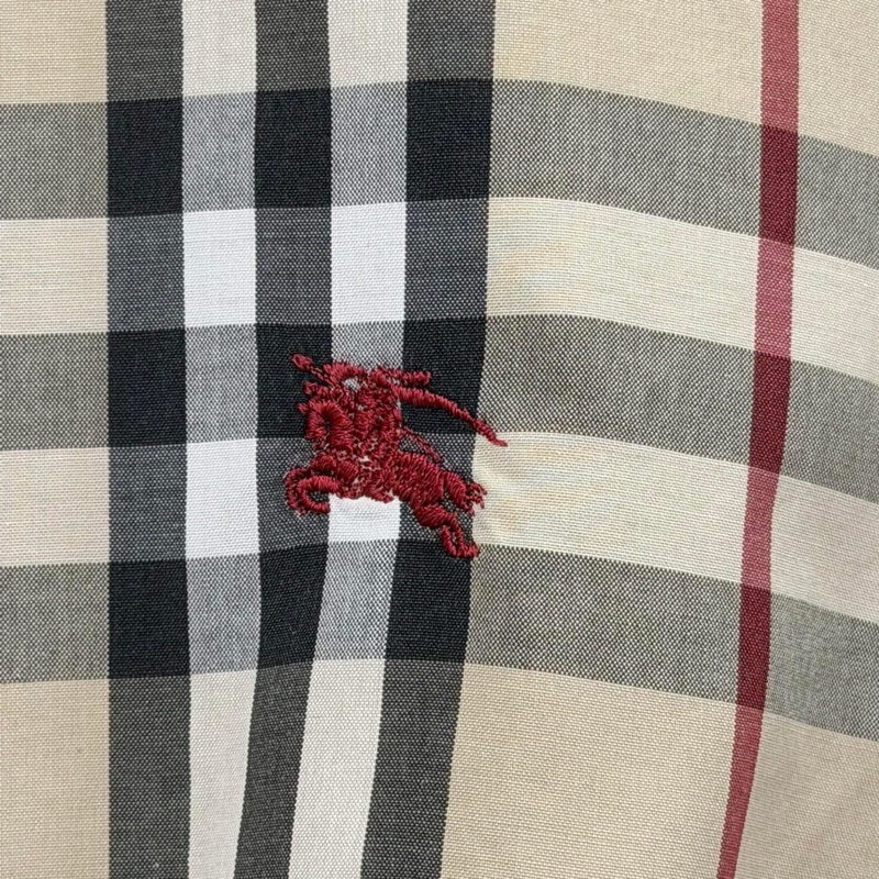 Burberry 倫敦 米格經典色戰馬刺繡短袖襯衫-2