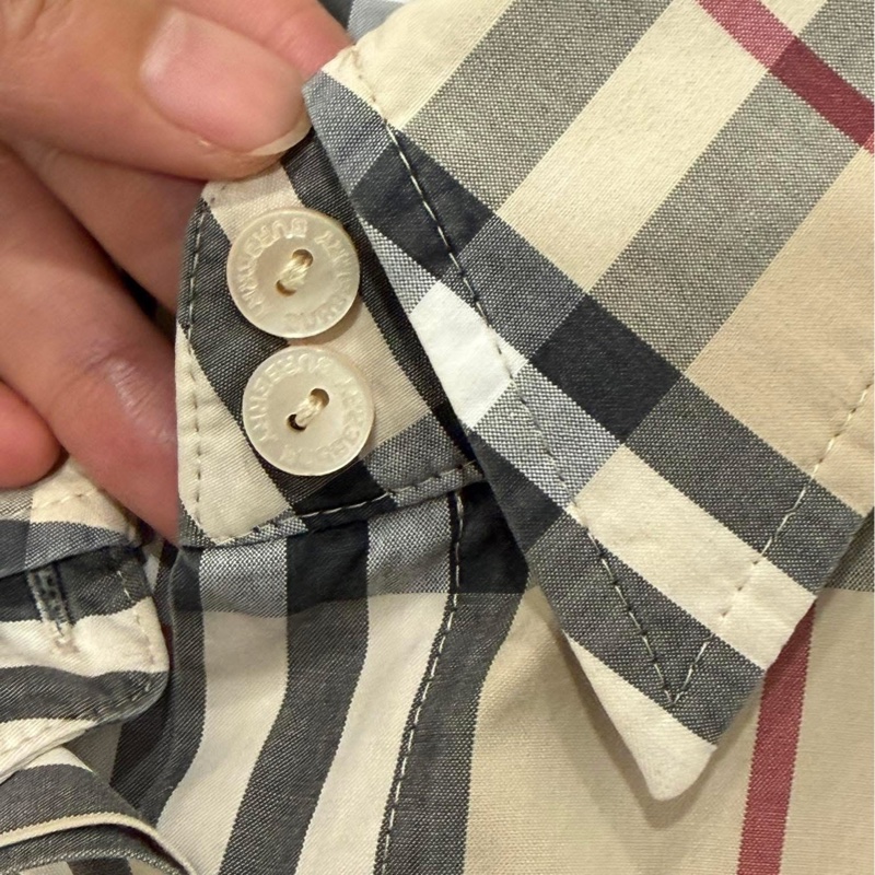 Burberry 倫敦 米格經典色戰馬刺繡短袖襯衫-3