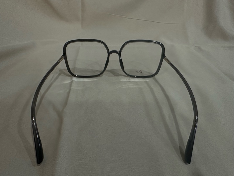 周揚青 同款 Dior Stellaire 深灰色 平光 光學 眼鏡  (無度數片)-10