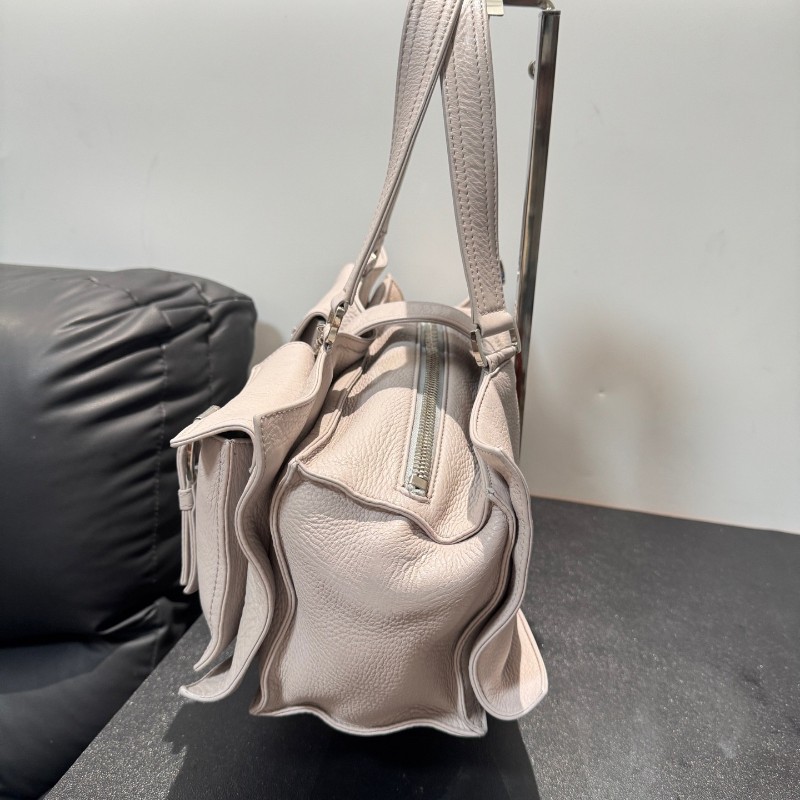 Celine 香芋紫色機車包肩背包-3