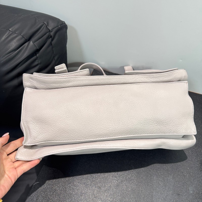 Celine 香芋紫色機車包肩背包-5