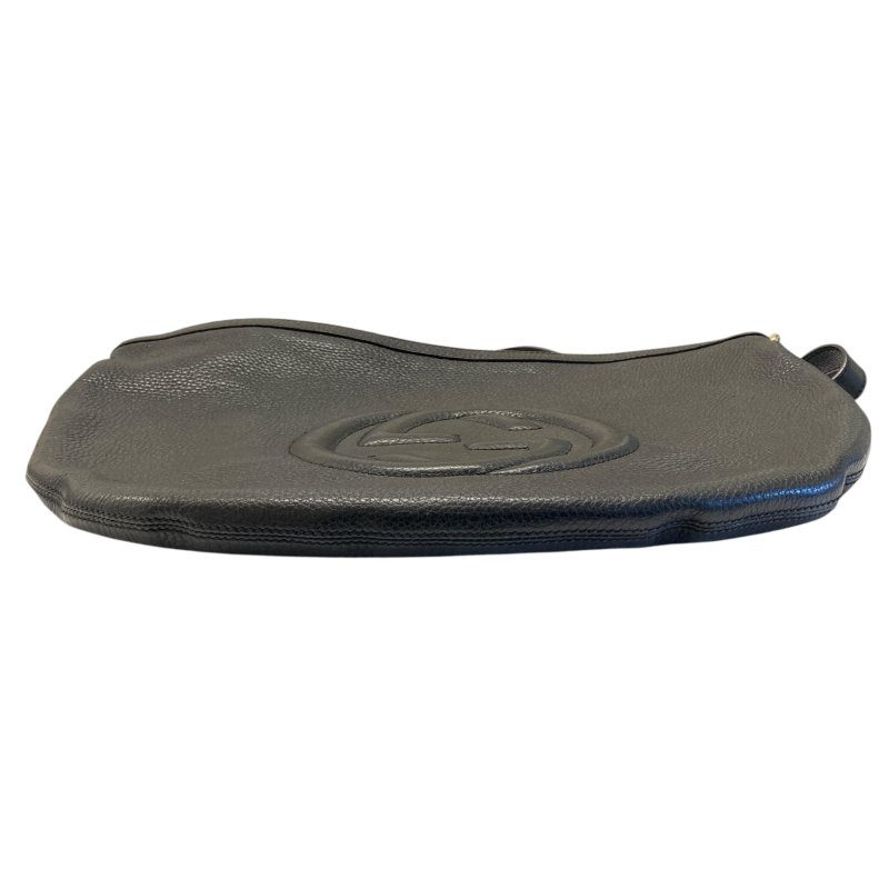 GUCCI 古馳 295175 Soho Interlocking G 牛皮 腰/胸包 黑色-6