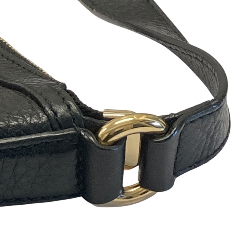 GUCCI 古馳 295175 Soho Interlocking G 牛皮 腰/胸包 黑色-16