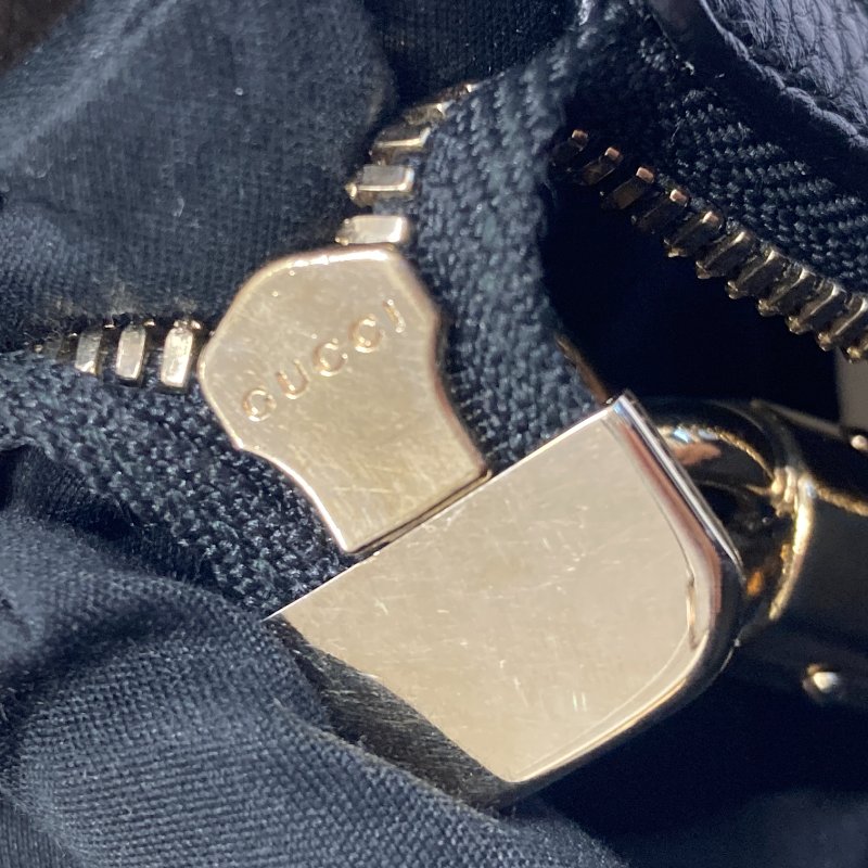 GUCCI 古馳 295175 Soho Interlocking G 牛皮 腰/胸包 黑色-17