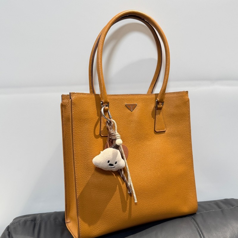 Prada 黃色tote 肩背包-0