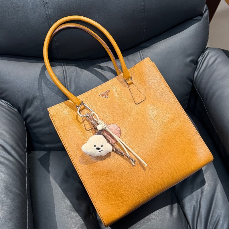 Prada 黃色tote 肩背包-1