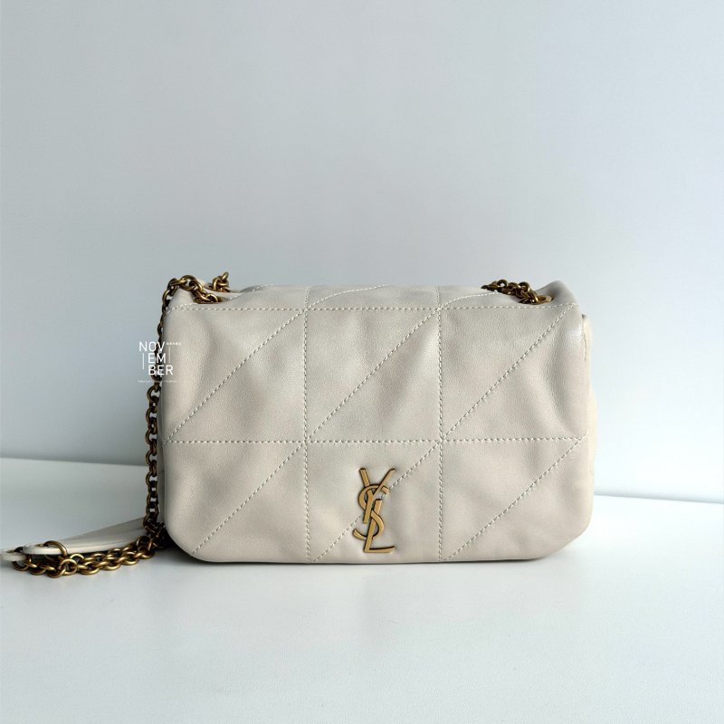 閒置新✨ Saint Laurent  YSL 聖羅蘭 Jamie 4.3 mini 白色金釦-0