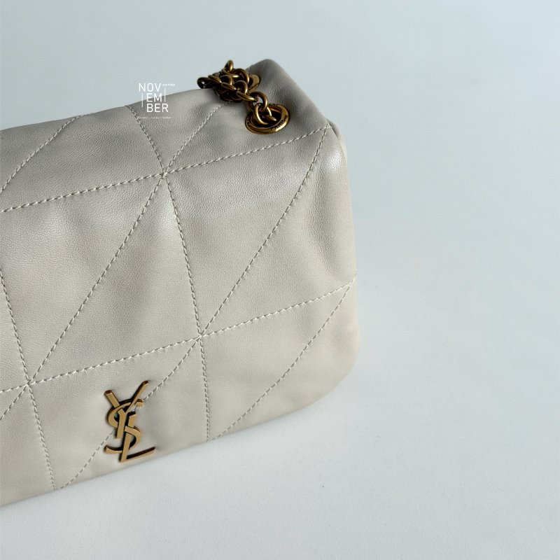 閒置新✨ Saint Laurent  YSL 聖羅蘭 Jamie 4.3 mini 白色金釦-2