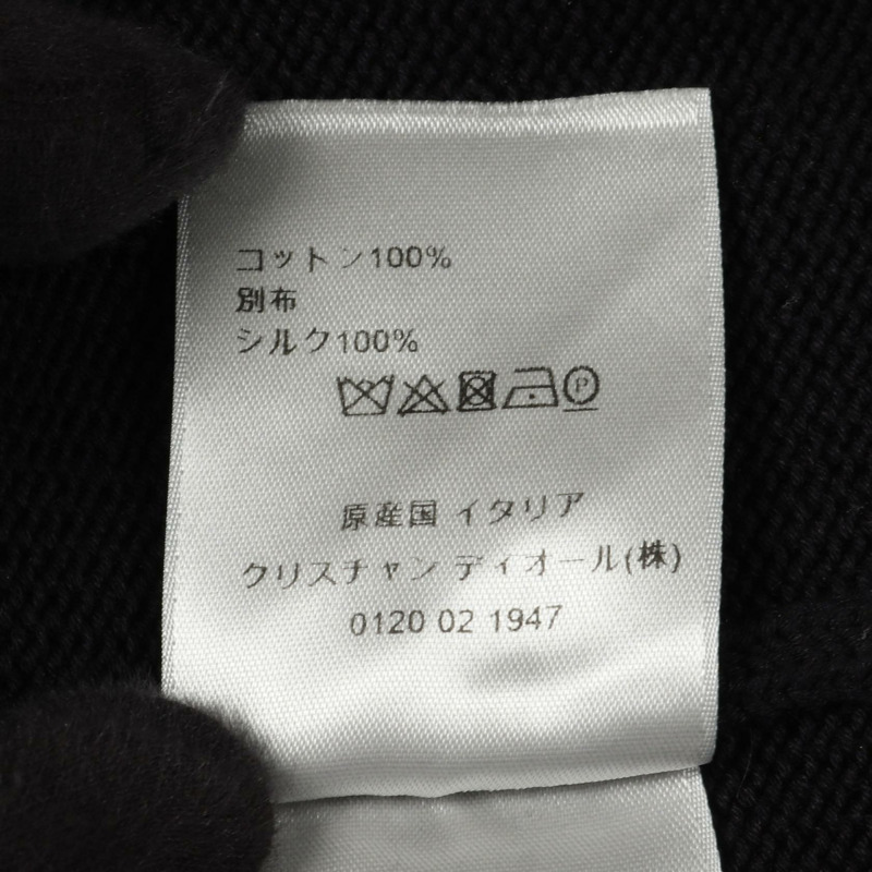 Dior Oblique 針織衫，棉絲混紡，海軍藍，二手男S碼-3