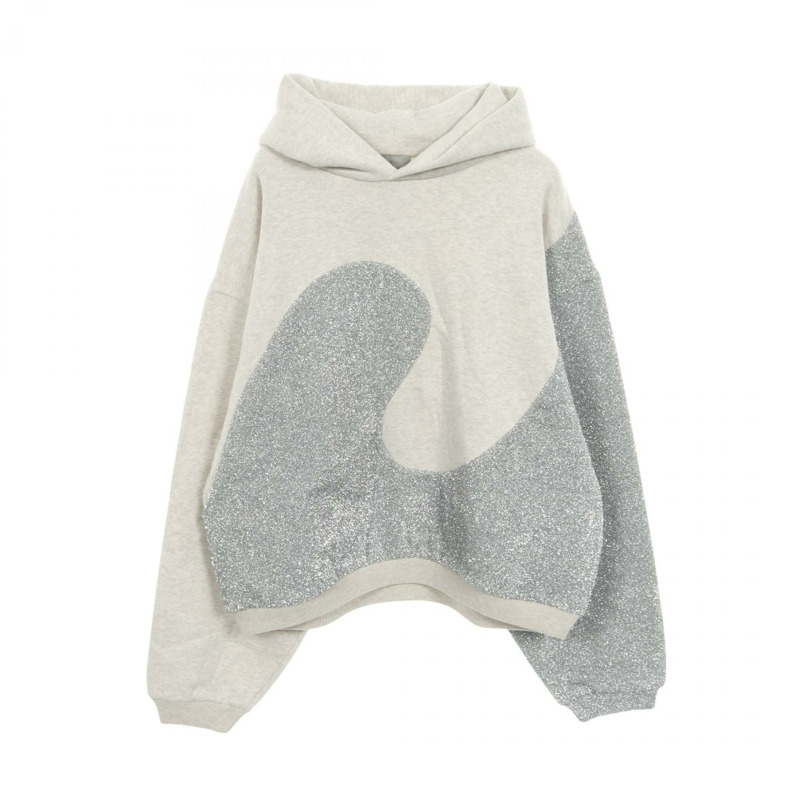 Dior ERL 連帽衫,棉滌混紡,灰色/銀色,二手男款 XXL 碼-0