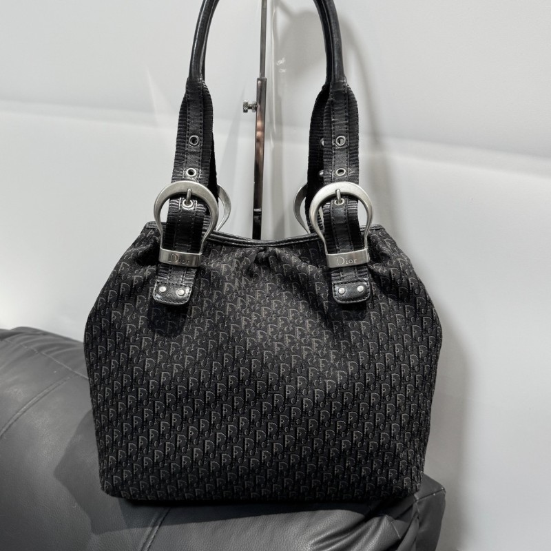 Dior黑色老花托特包tote 小號肩背包-1