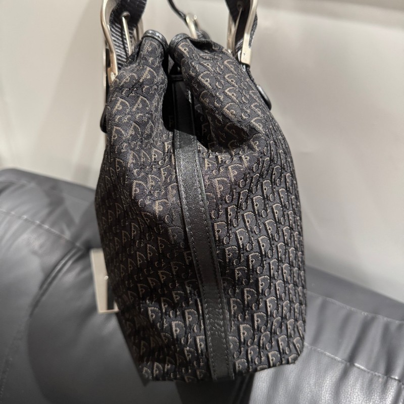 Dior黑色老花托特包tote 小號肩背包-6