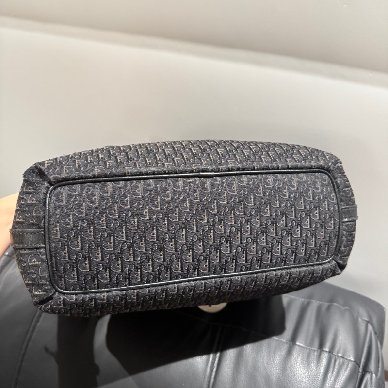 Dior黑色老花托特包tote 小號肩背包-9