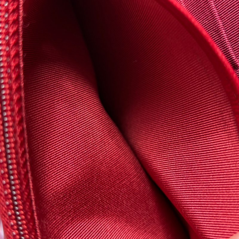 ::CHANEL:: 香奈兒經典菱格紋WOC紅色銀鍊-35