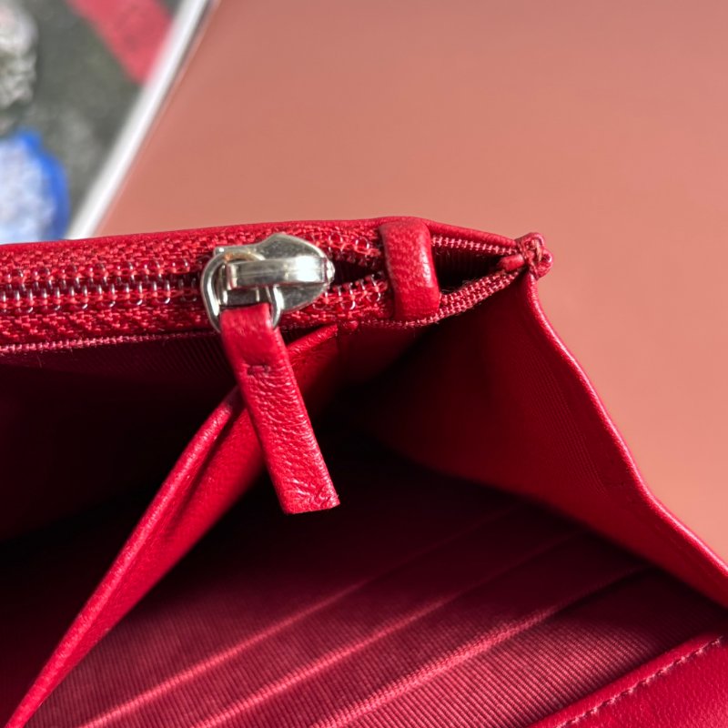 ::CHANEL:: 香奈兒經典菱格紋WOC紅色銀鍊-36