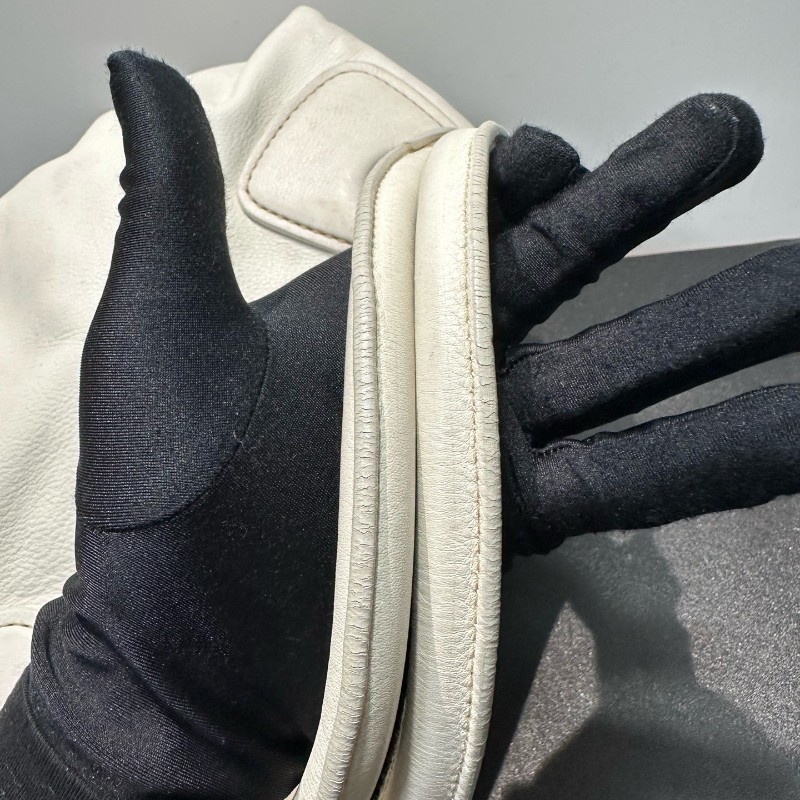 Miu Miu 白色全皮手提包肩背包-6