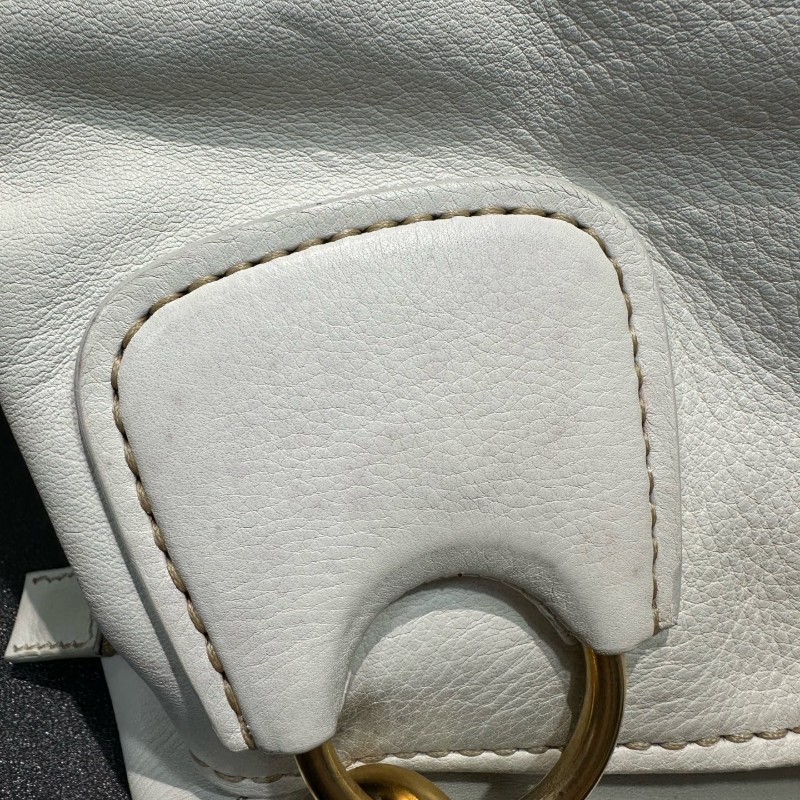 Miu Miu 白色全皮手提包肩背包-8