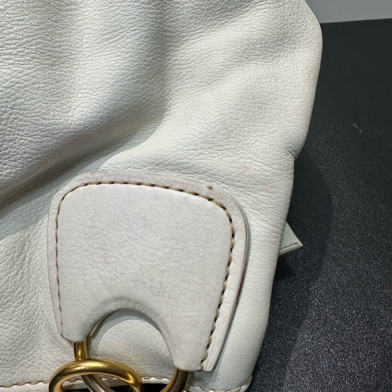 Miu Miu 白色全皮手提包肩背包-13