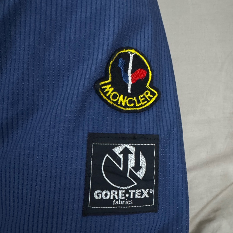 Moncler ASICS 滑雪雙面(粉紅色&海軍藍)尼龍拉鍊羽絨外套-2