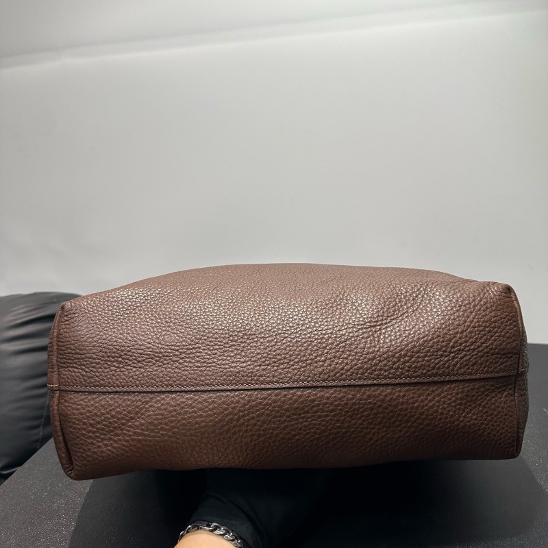 Prada  美拉德棕荔枝牛手提包肩背包 🉑拆卸肩帶-4