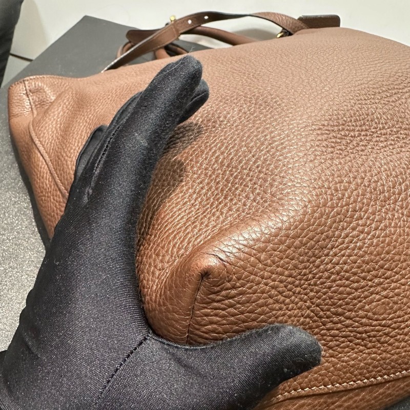 Prada  美拉德棕荔枝牛手提包肩背包 🉑拆卸肩帶-8