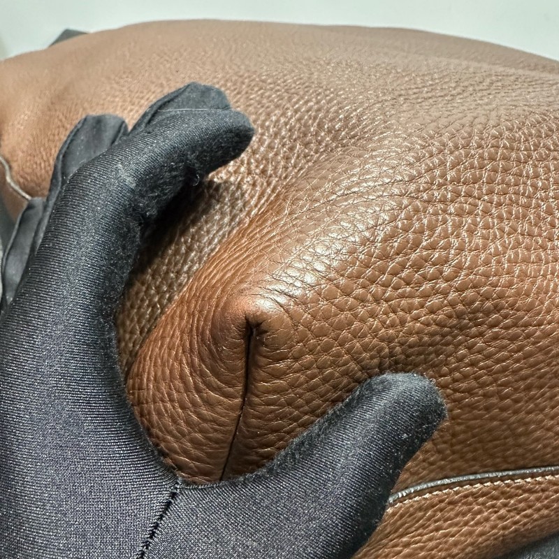 Prada  美拉德棕荔枝牛手提包肩背包 🉑拆卸肩帶-10