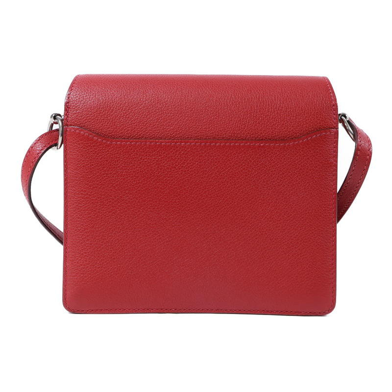 HERMES Evercolor皮革Mini Roulis銀扣肩背袋-1